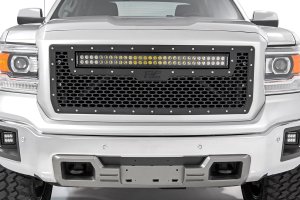 GMC Sierra 1500 Mesh Grille - Rough Country - 30